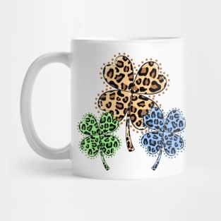 Trio Leopard Shamrock Colorful Mug